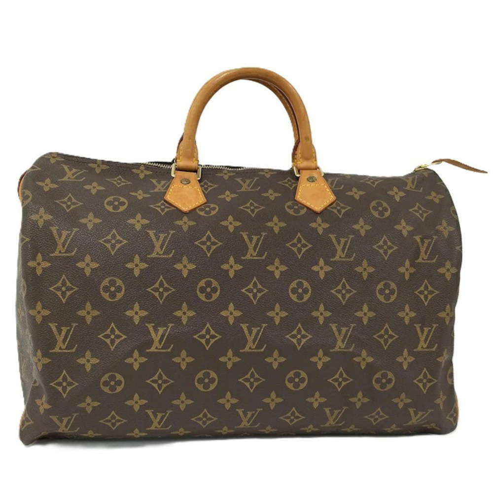 Louis Vuitton Speedy Boston Bag Monogram Ebene Brown